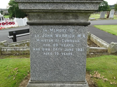 Warrick's Headstone